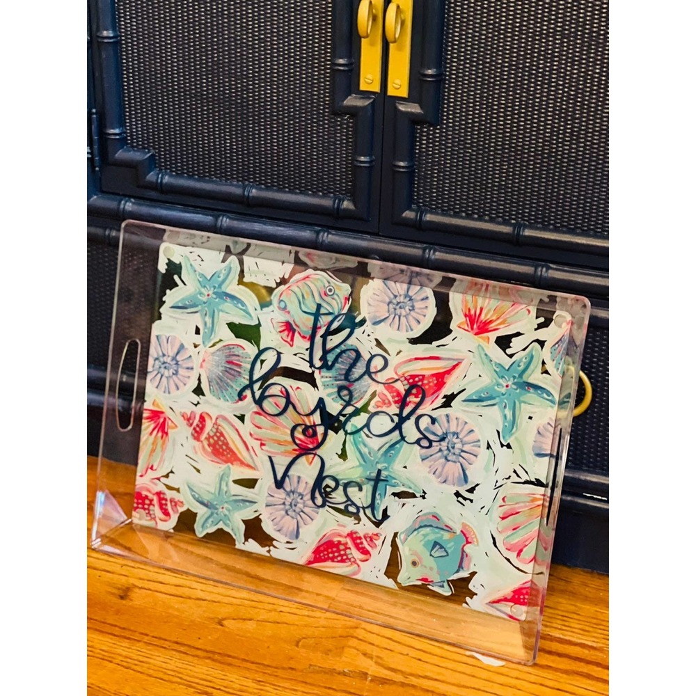 Lilly Pulitzer Inspired serving tray